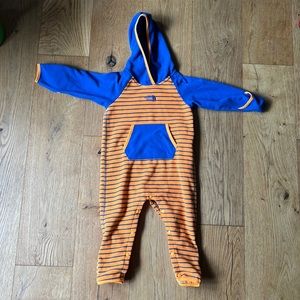 12-18 months North Face Winter Fleece Bodysuit Bunting